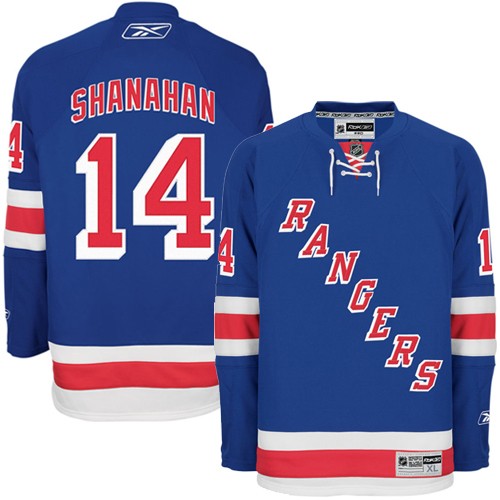 New York Rangers 14 Brendan Shanahan Blue nhl ice hockey  jerseys