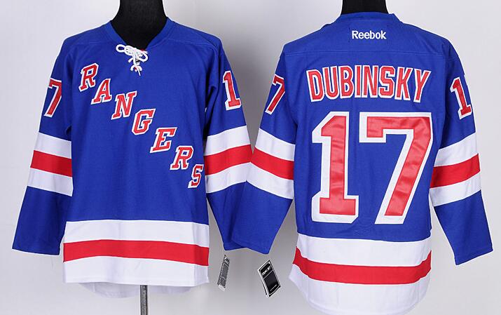 New York Rangers 17 Brandon Dubinsky nhl ice hockey  jerseys