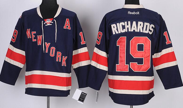 New York Rangers 19 Richaros blue nhl ice hockey men jerseys