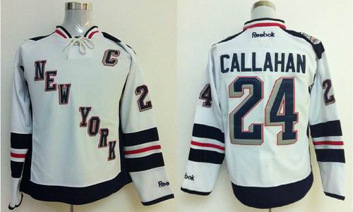 New York Rangers 24 Ryan Callahan Jersey white men nhl Jersey