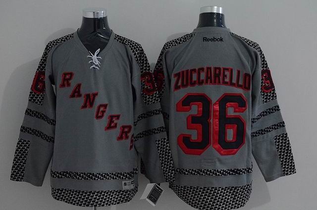 New York Rangers 36 Mats Zuccarello Charcoal Cross Check Fashion Stitched nhl ice hockey  jerseys