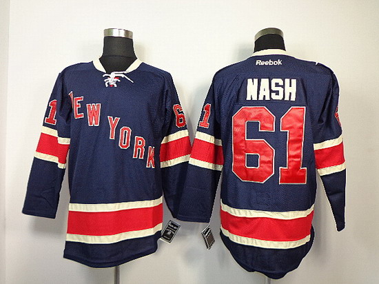 New York Rangers 61 Rick Nash Blue nhl ic e hockey  jersey