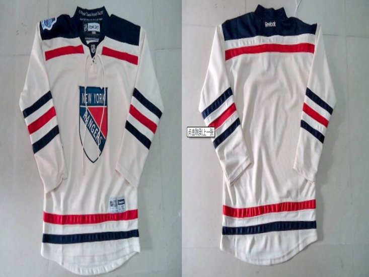 New York Rangers Blank Cream nhl ice hockey  jerseys