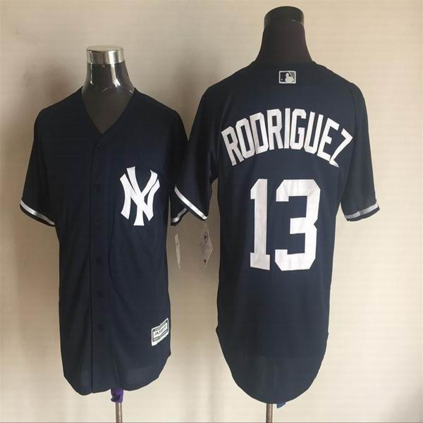 New York Yankees 13 Alex Rodriguez dark blue majestic baseball Jerseys