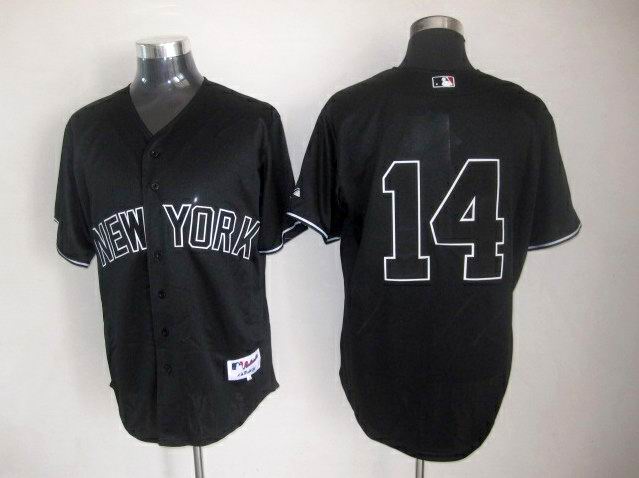 New York Yankees 14 Black MLB Jerseys