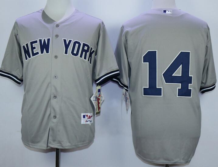 New York Yankees 14 GRANDERSON grey men baseball MLB Jersey