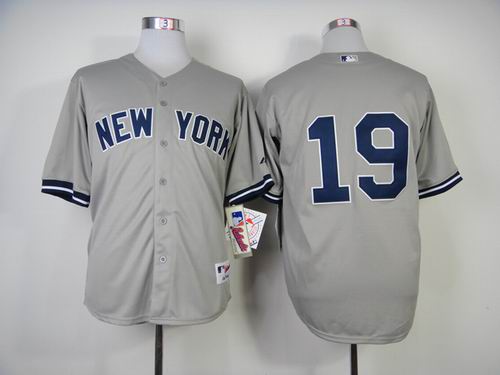 New York Yankees 19 Grey men mlb baseball Jerseys