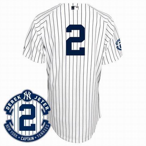 New York Yankees 2# Derek Jeter white mlb baseball jersey