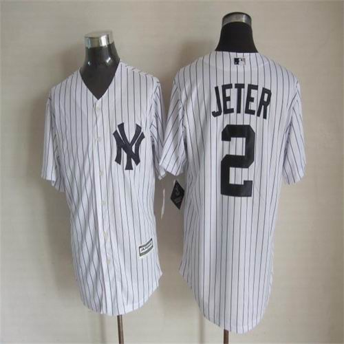 New York Yankees 2 Derek Jeter white baseball jersey