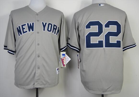 New York Yankees 22 Jacoby Ellsbury Grey baseball Jerseys
