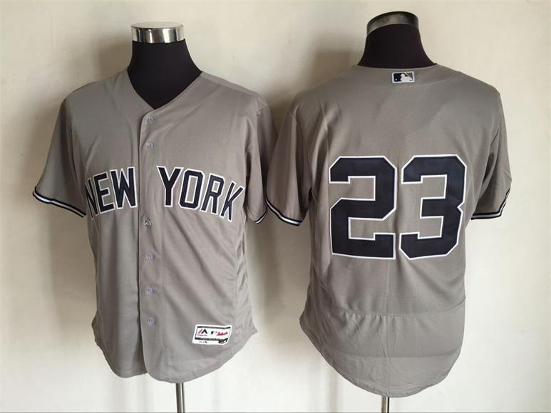 New York Yankees 23 gray Flexbase Authentic Collection Jersey