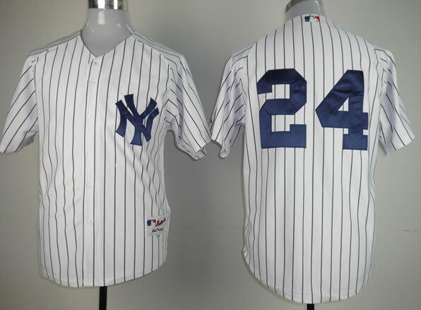 New York Yankees 24 Robinson Cano white men baseball MLB Jersey