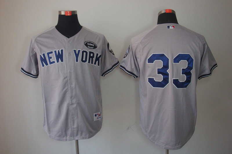 New York Yankees 33 Grey Jerseys GMS patch