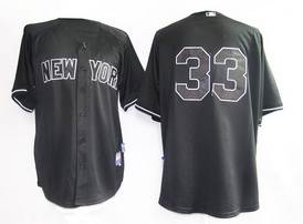 New York Yankees 33 SWISHER Black MLB Jersey