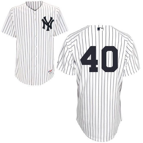 New York Yankees 40 Wang white MLB baseball Jersey