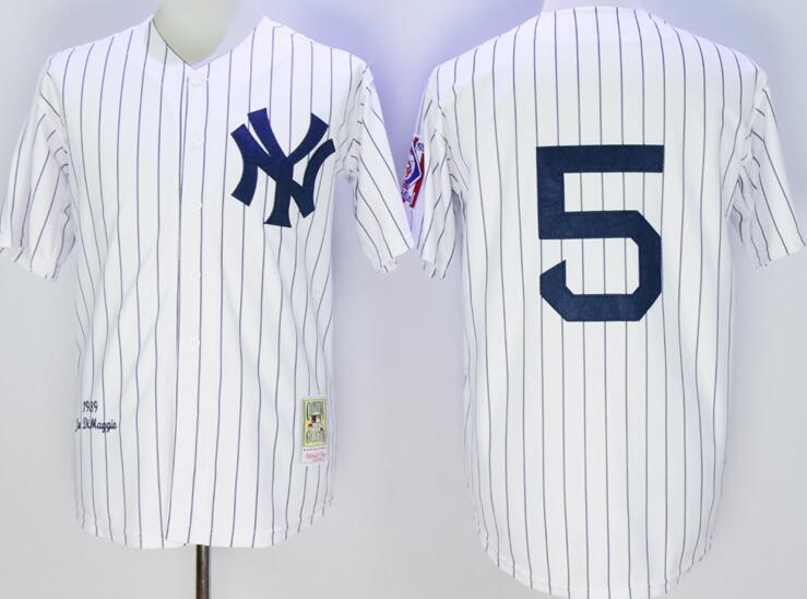 New York Yankees 5  Joe DiMaggio MLB Throwback baseball Jersey