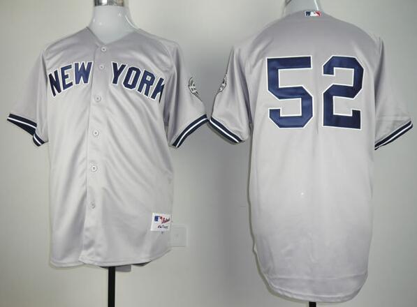 New York Yankees 52 C.C.Sabathia Road gray mlb baseball Jerseyg