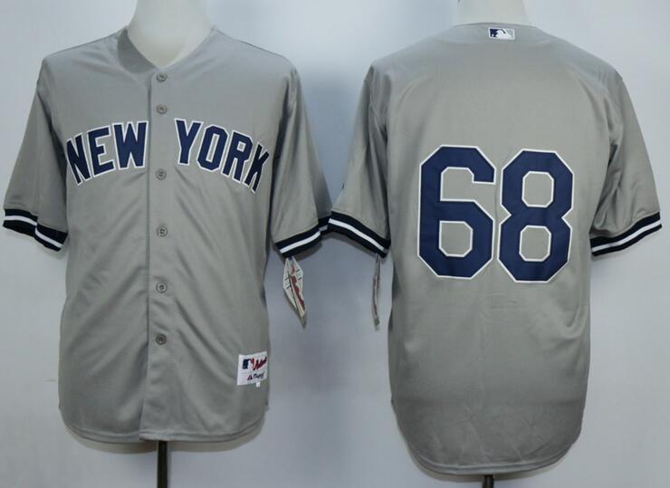 New York Yankees 68 Dellin Betances gray baseball Jersey