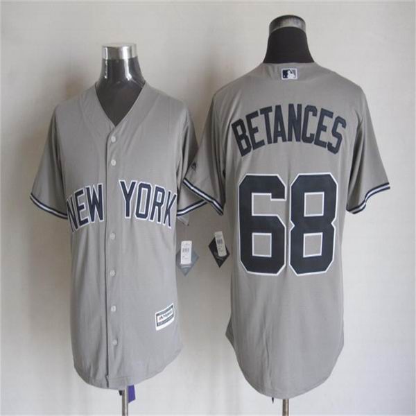 New York Yankees 68 Dellin Betances gray majestic baseball Jersey