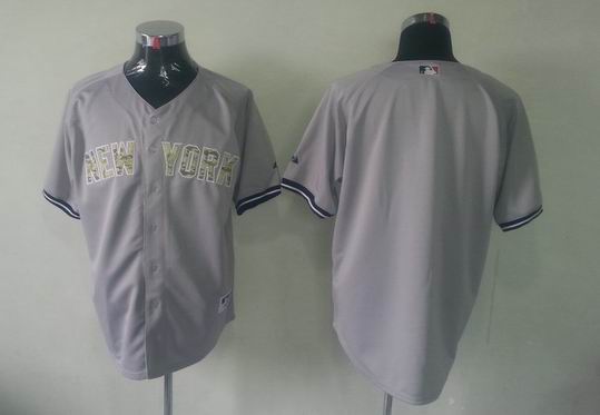 New York Yankees blank gray camo mlb jerseys