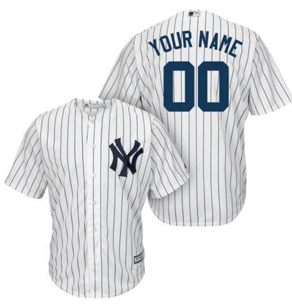 New York Yankees jerseys Majestic White Home Cool Base Custom any name number