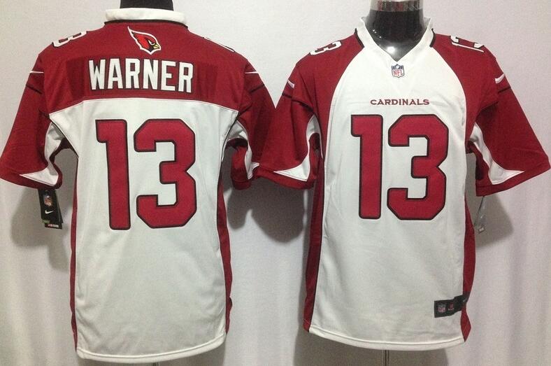 Nike 13 Arizona Cardinals Kurt Warner red game NFL Jerseys