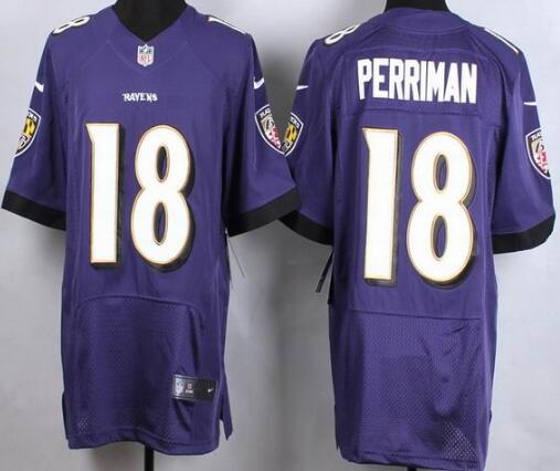 Nike Baltimore Ravens 18 Breshad Perriman purple elite nfl jersey