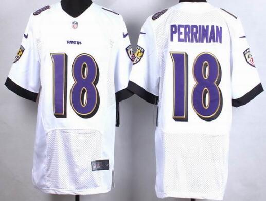 Nike Baltimore Ravens 18 Breshad Perriman white elite nfl jersey