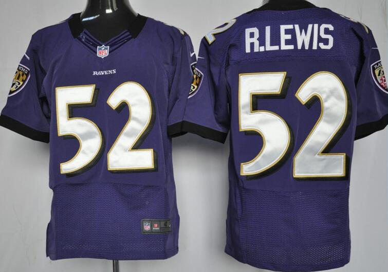 Nike Baltimore Ravens 52 Ray Lewis purple   elite jerseys