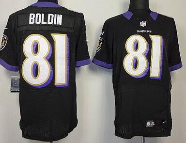 Nike Baltimore Ravens 81 Anquan Boldin Elite Black NFL Jerseys