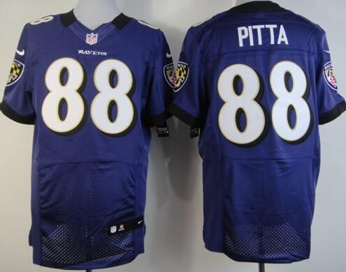 Nike Baltimore Ravens 88 Dennis Pitta Elite Purple NFL Jerseys