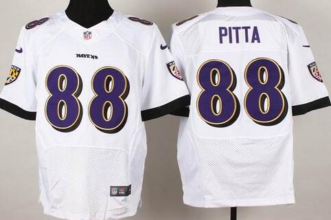 Nike Baltimore Ravens 88 Pitta white elite nfl Jerseys