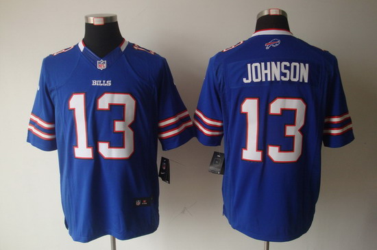 Nike Buffalo Bills 13 Steve Johnson Limited Blue NFL Jersey