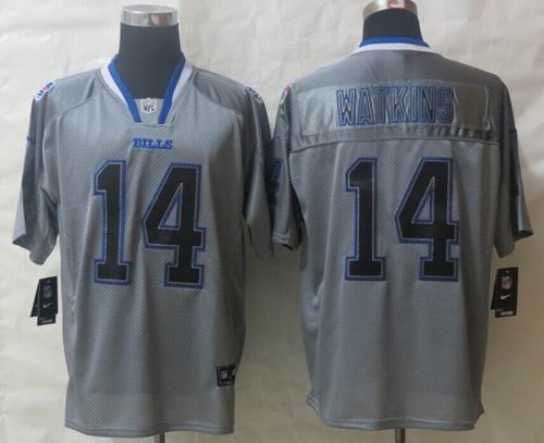 Nike Buffalo Bills 14 Watkins Lights Out Grey Elite Jerseys