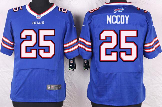 Nike Buffalo Bills 25 LeSean McCoy Blue elite Jerseys