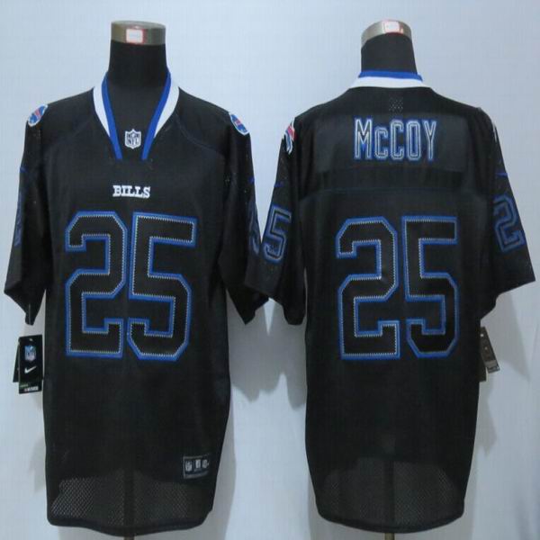 Nike Buffalo Bills 25 McCoy Lights Out Black Elite Jerseys