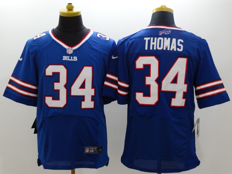 Nike Buffalo Bills 34 Thurman Thomas Blue Elite nfl Jerseys