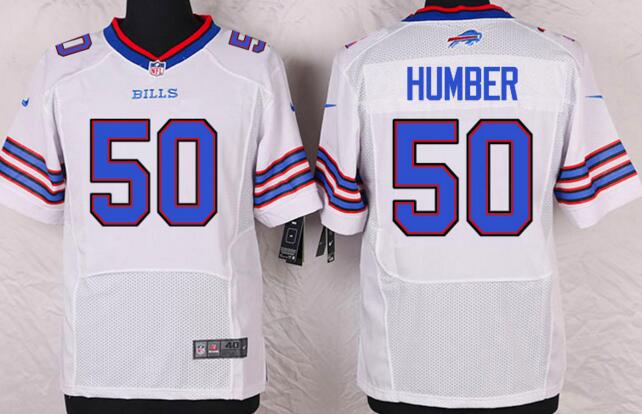 Nike Buffalo Bills 50 HUMBER  White elite nfl Jerseys