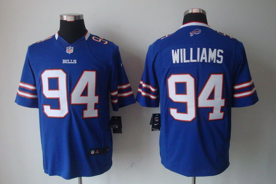 Nike Buffalo Bills 94 Mario Williams Limited Blue NFL Jerseys