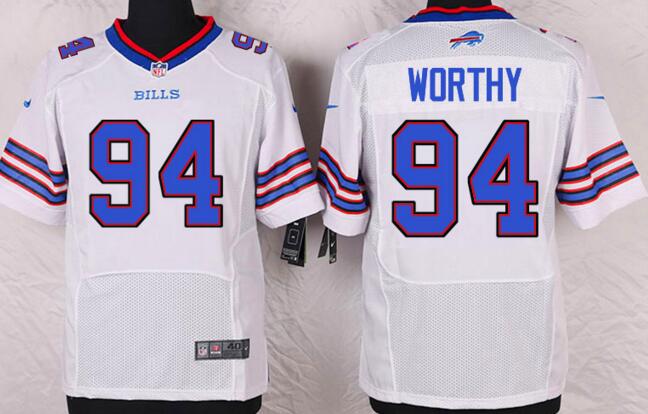 Nike Buffalo Bills 94 worthy Elite white NFL Jersey