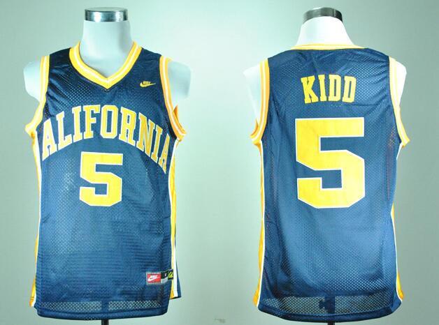 Nike California Golden Bears Jason Kidd 5 Navy Blue College Basketball NCAA Jerseys