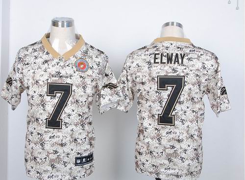 Nike Camo Denver Broncos 7 John Elway corps nfl jersey