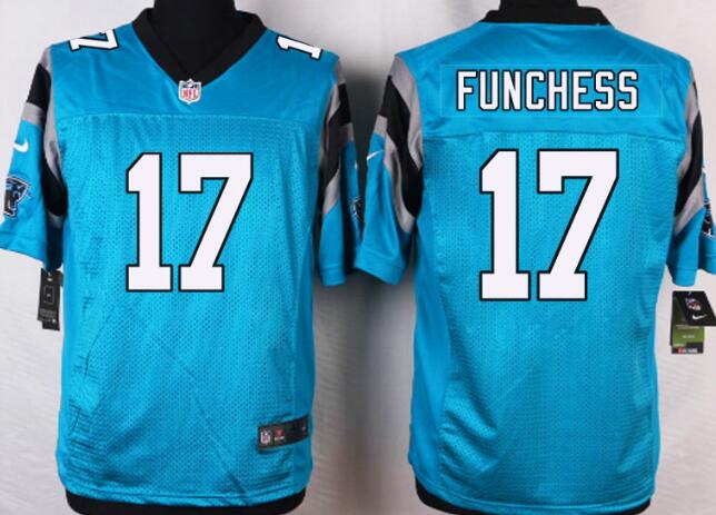 Nike Carolina Panthers 17 Devin Funchess skyblue elite NFL Jersyes