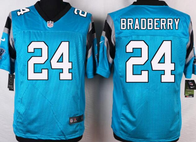 Nike Carolina Panthers 24 bradberry Elite Blue NFL Jersey