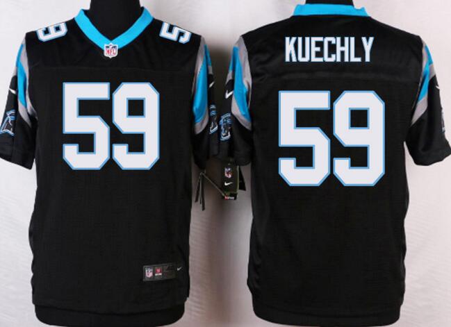 Nike Carolina Panthers 59 Luke Kuechly Elite Black NFL Jersey