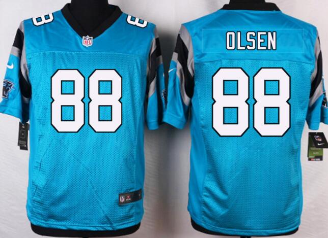 Nike Carolina Panthers 80 Greg Olsen elite skyblue nfl jerseys