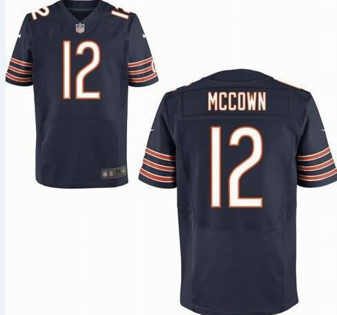 Nike Chicago Bears 12 Josh McCown Blue Elite Jersey