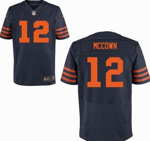 Nike Chicago Bears 12 Josh McCown Blue Elite Jerseys