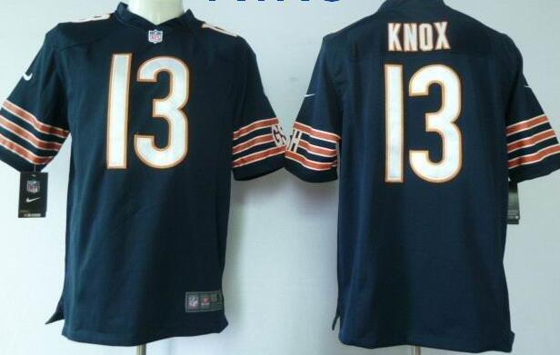 Nike Chicago Bears 13 Johnny Knox Game Blue NFL Jerseys