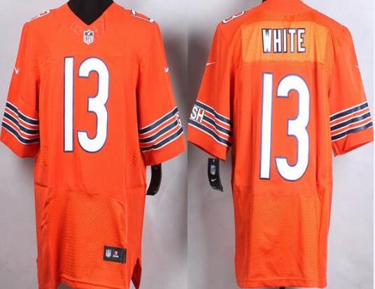 Nike Chicago Bears 13 Kevin White Elite Orange NFL Jerseys